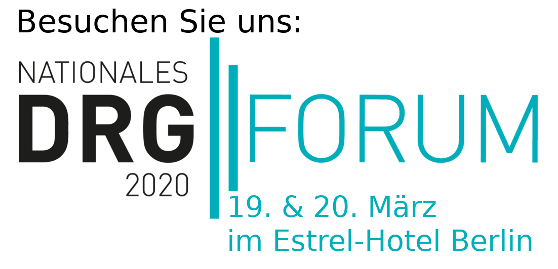 Besuchen Sie uns:  DRG-Forum März 2020 in Berlin